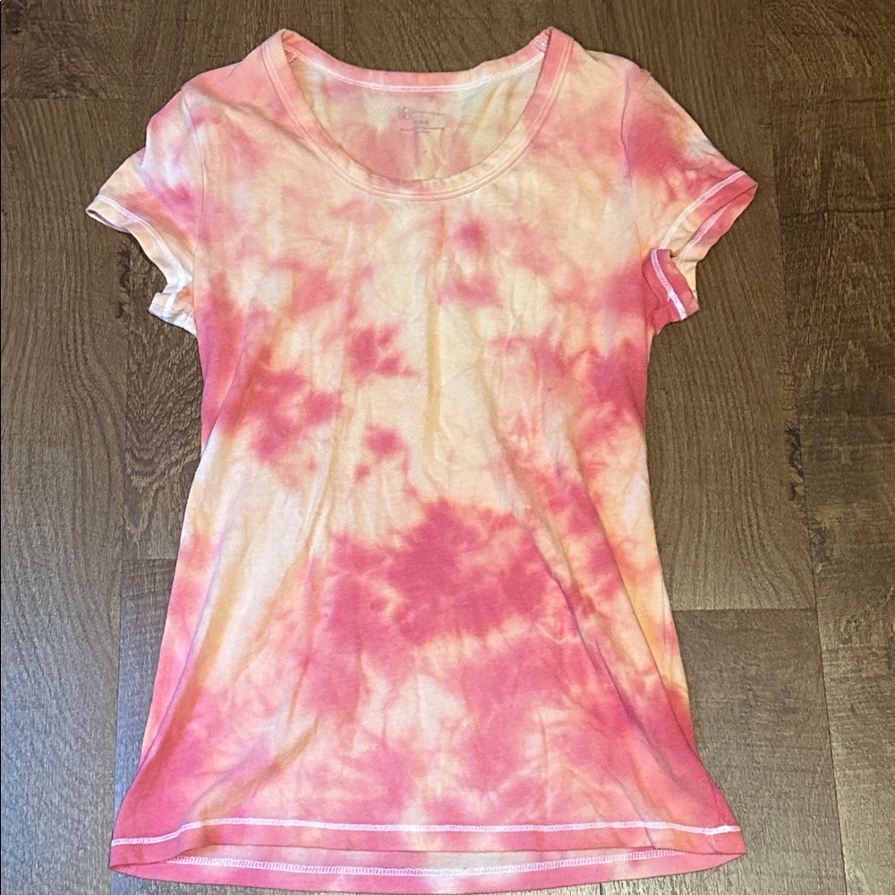 Tie-Dye Pink and Orange T-Shirt